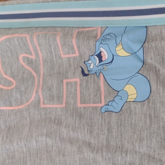 Disney Gray Make a Wish Alladin Jogger Pajama Bottoms NWOT Size S (4-6) - Picture 2 of 12